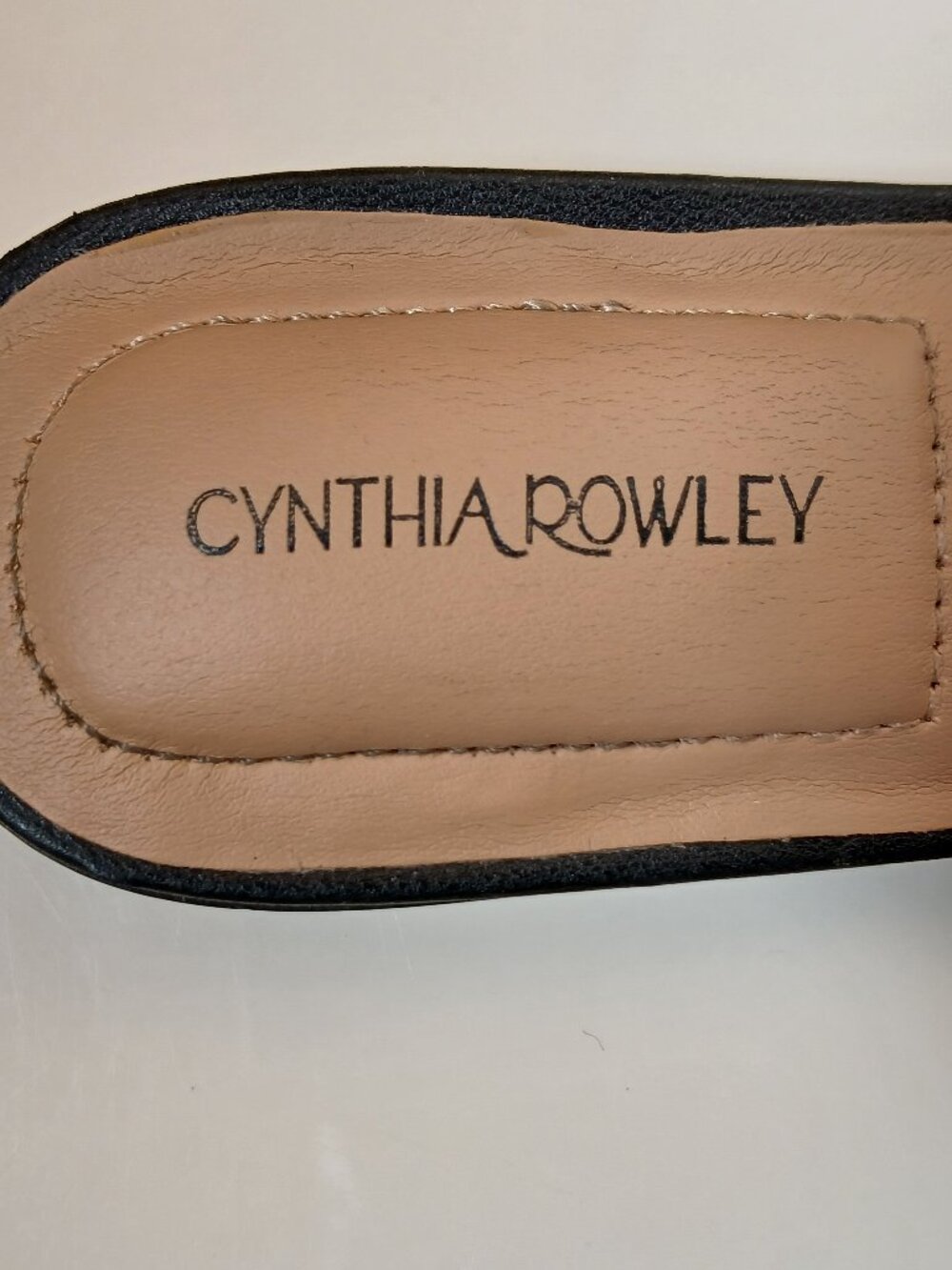 CYNTHIA ROWLEY Amelia Black & Tan Tweed Flat Slingbacks -Like New - Picture 11 of 12
